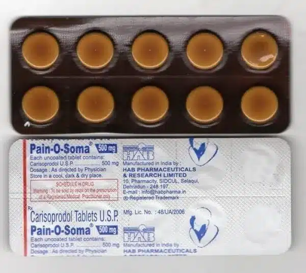 Buy Pain O Soma 500mg Tablets Online 1 Buy Pain O Soma 500mg Tablets Online